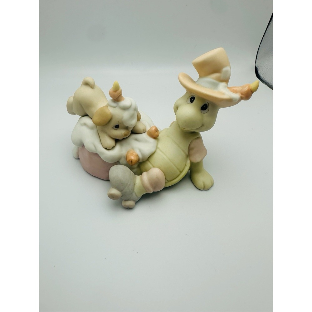 Precious Moments "Slide Into The Celebration" #BC981 Turtle And Dog 1998
